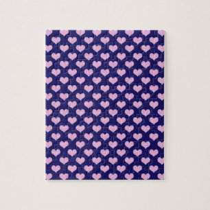 Puzzle Corazones Púrpura Y Rosa