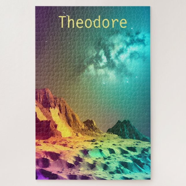 Puzzle Cordillera Cosmica Neon (Vertical)