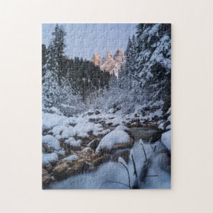 Puzzle Cordillera montañosa Geisler cubierta de nieve