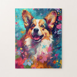 Puzzle Corgi colorido