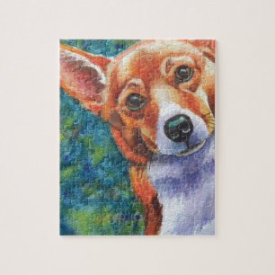Puzzle Corgi Curious Dog
