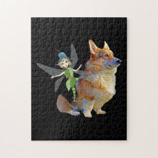 Puzzle Corgi & Fairy - Gracioso Corgi galés Pembroke