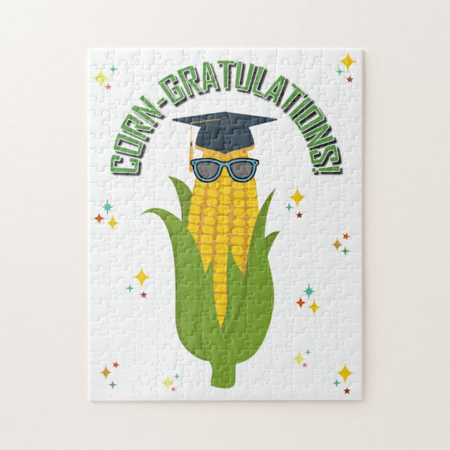 PUZZLE CORN-GRATULATIONS! (Vertical)