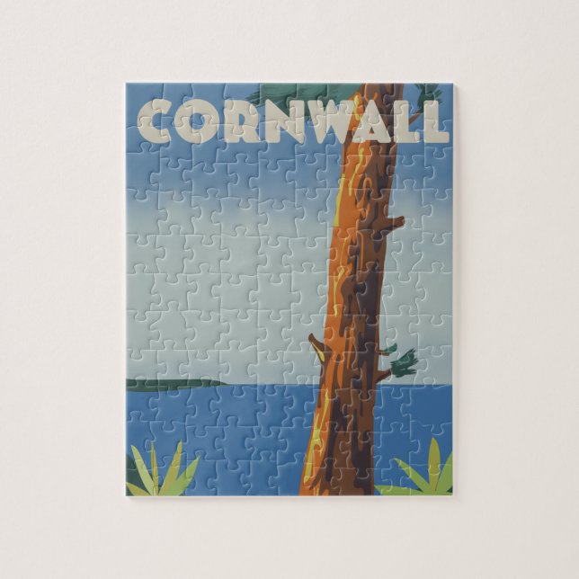 Puzzle Cornualles ir en tren (Vertical)