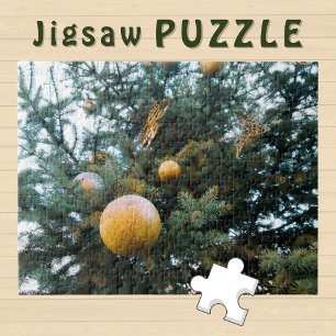 Puzzle Corona de árbol de Navidad con foto de deco de bom