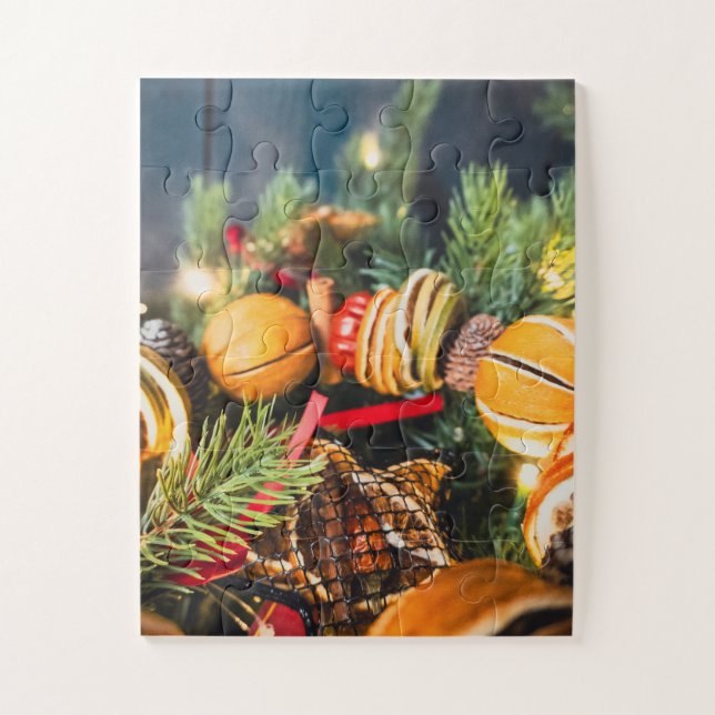 Puzzle Corona de Navidad (Vertical)