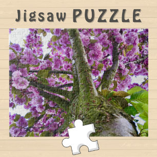Puzzle Corona del Árbol Flores Rosadas en Flor Foto - 