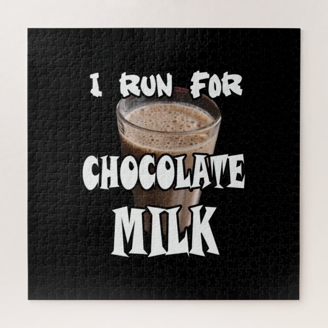 Puzzle Corro por la leche de chocolate corriendo (Horizontal)