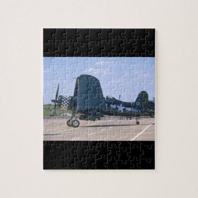 Puzzle Corsario de Vought F4U, aviones doblados de (Vertical)