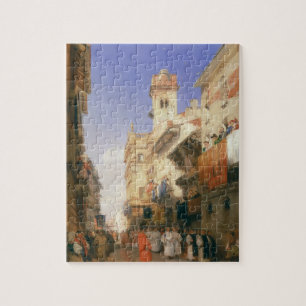 Puzzle Corso Sant'Anastasia, Verona (aceite en el panel)
