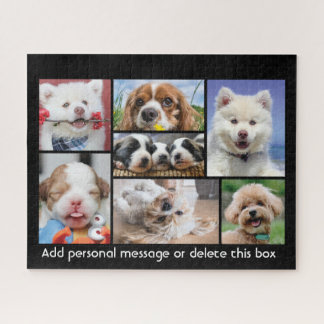 Puzzle Cortar cachorros con mensaje personalizado