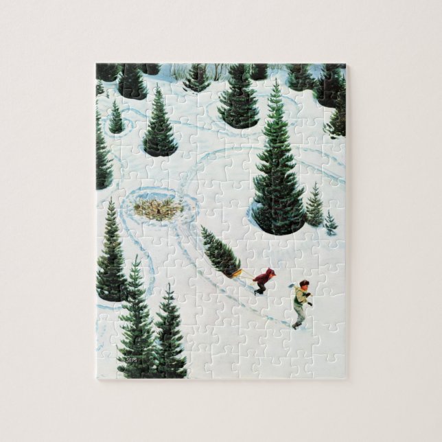 Puzzle Cortar el árbol (Vertical)