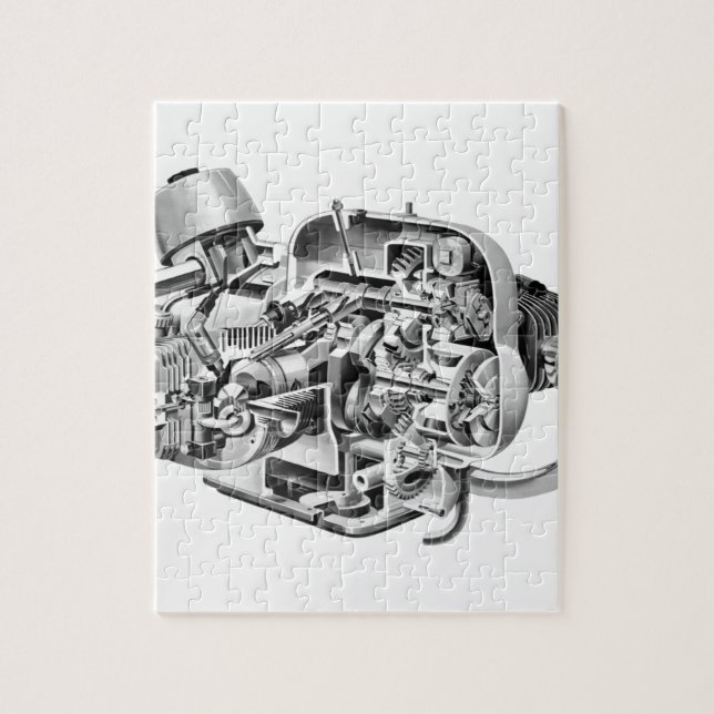 Puzzle Corte de la cabeza de puente aéreo (Vertical)