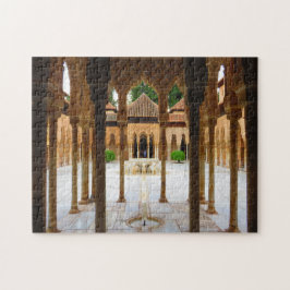 Puzzle Corte de los leones, Alhambra, España -