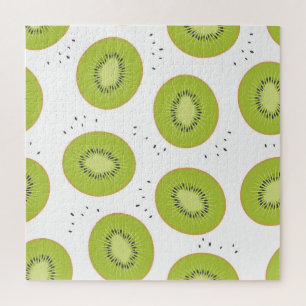 Puzzle Cortes de fruta de Kiwi, ilustracion sin soldadura