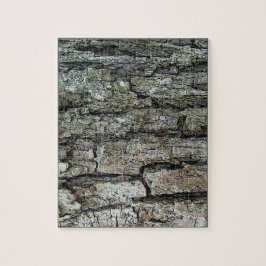 Puzzle Corteza de pino antigua con marco