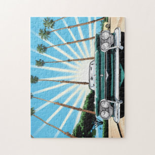 Puzzle Corvair Pop Art Palm Tree