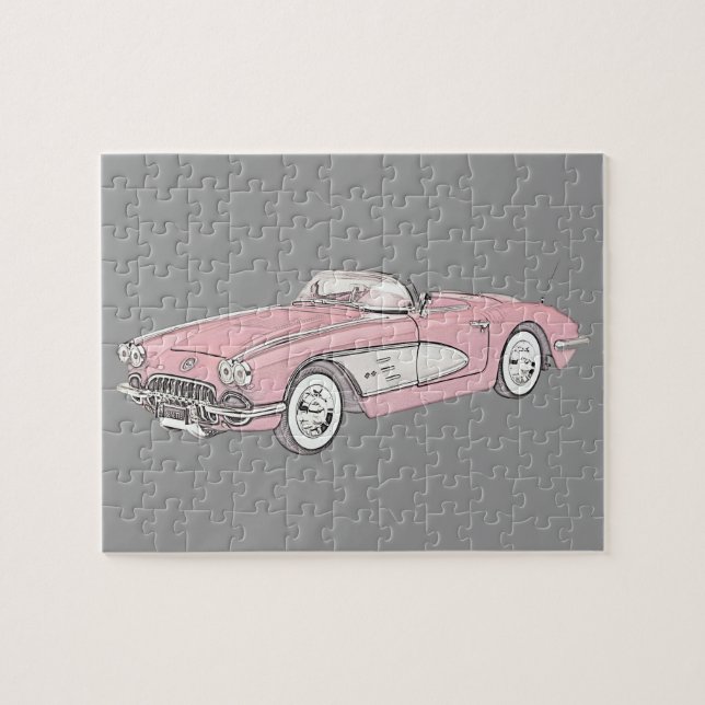 Puzzle Corvette de Chevy de 1958 (Horizontal)