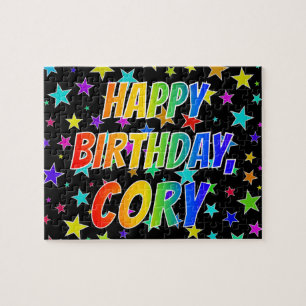 Puzzle "CORY" Nombre, Diversión "FELIZ CUMPLEAÑOS"
