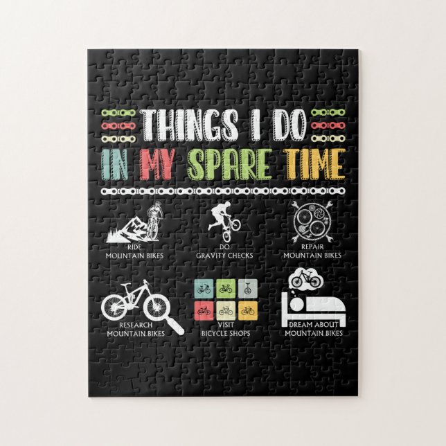 Puzzle Cosas que hago en mi tiempo de repuesto - MTB Moun (Vertical)