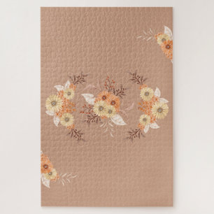 Puzzle Cosecha Armonía de Pétalos – Mezcla Floral Terrosa