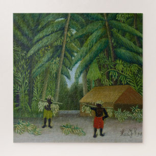 Puzzle Cosecha de Plátanos, Pintura Famosa