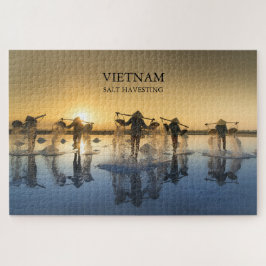 Puzzle Cosecha de sal en Vietnam