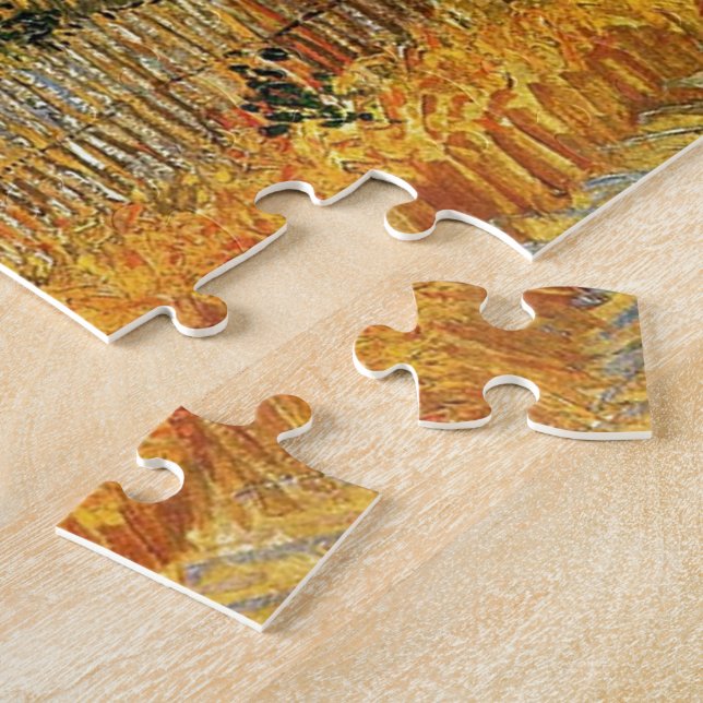 Puzzle Cosecha en La Crau, con Montmajour... (Lado)