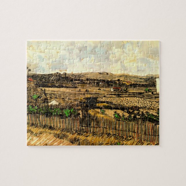 Puzzle Cosecha en Provenza en Montmajour por Vincent van  (Horizontal)