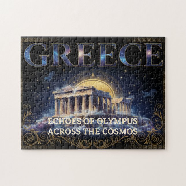 Puzzle Cosmic Greece Ancient Temple Celestial Art (Horizontal)