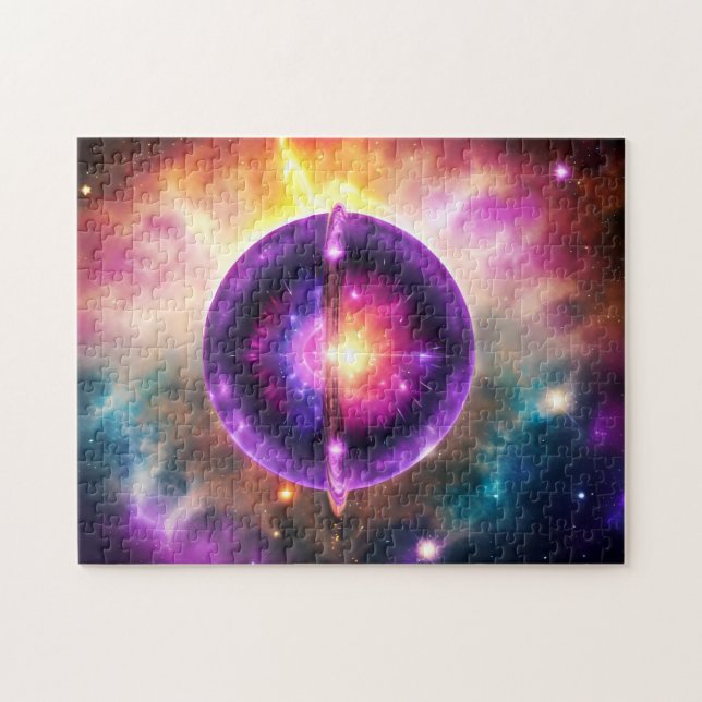 Puzzle Cosmic Purple Blue Mystic Interstellar (objeto) (Horizontal)