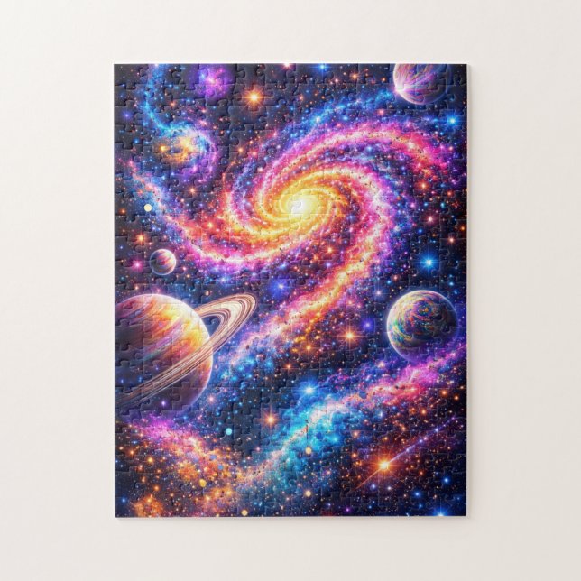 Puzzle Cosmic Radiance Galaxy (Vertical)