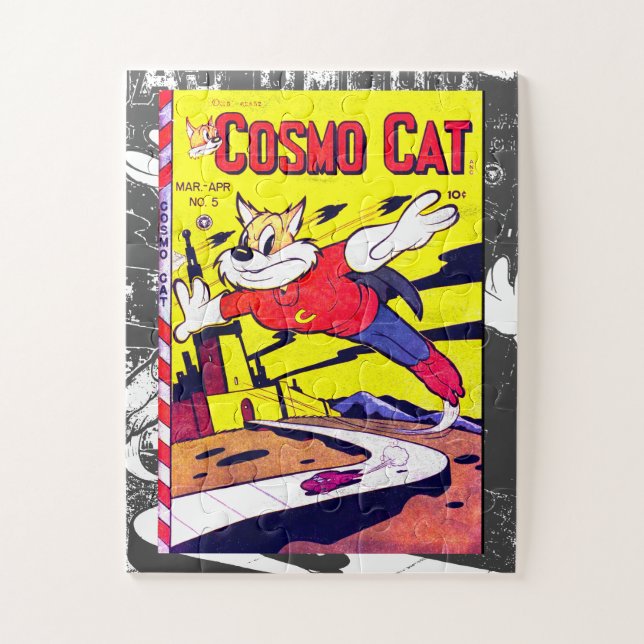 Puzzle Cosmo Cat No. 5, Funny portada de historietas anti (Vertical)