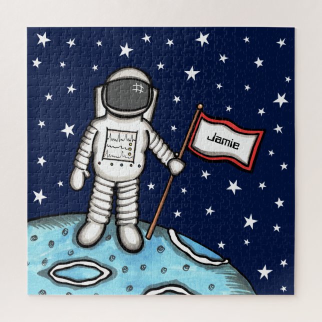 Puzzle Cosmonauta astronauta espacial personalizada Jigsa (Vertical)