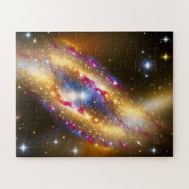 Puzzle Cosmos artísticos fantásticos de oro azul y rosa d