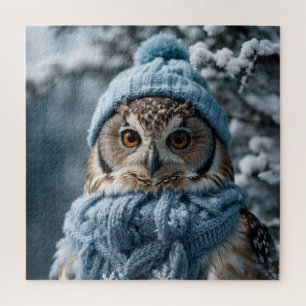 Puzzle Cosmoso y caprichoso invierno Wonderland Owl