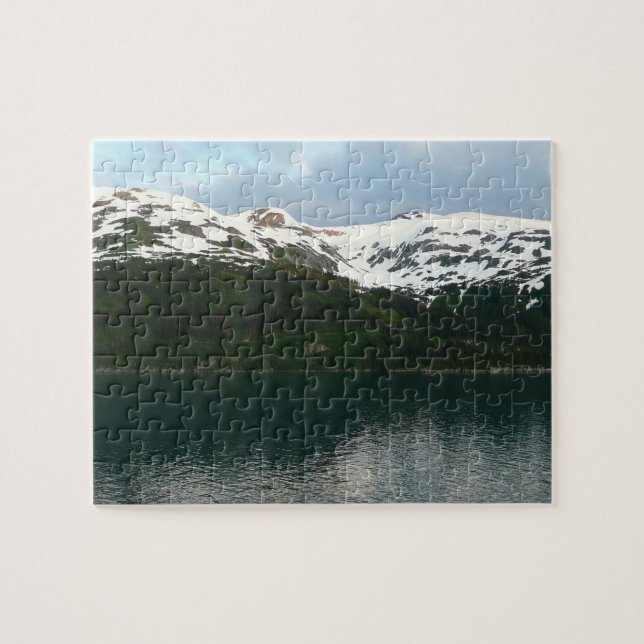 Puzzle Costa de Alaska al anochecer (Horizontal)