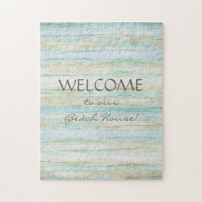 Puzzle Costa de Coastal de la casa de playa del océano (Vertical)