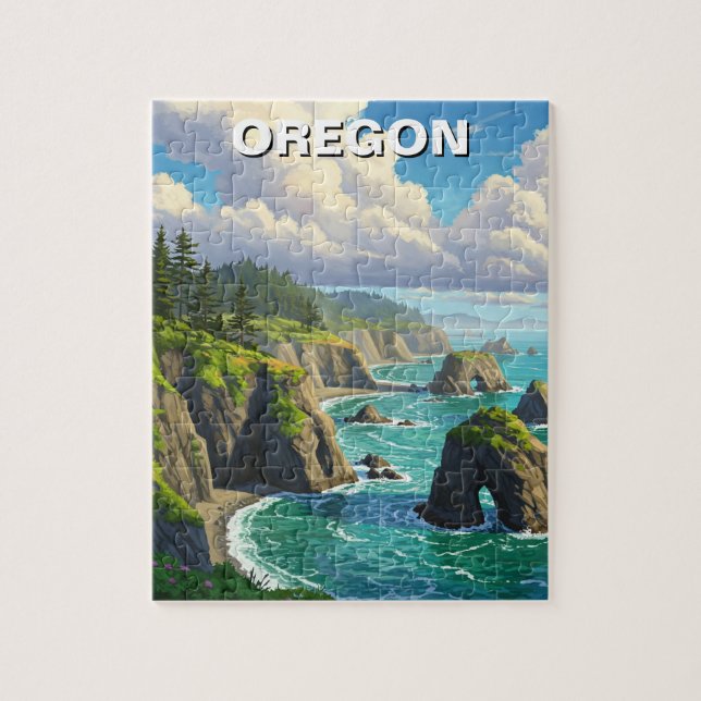 Puzzle Costa de Oregon Travel (Vertical)