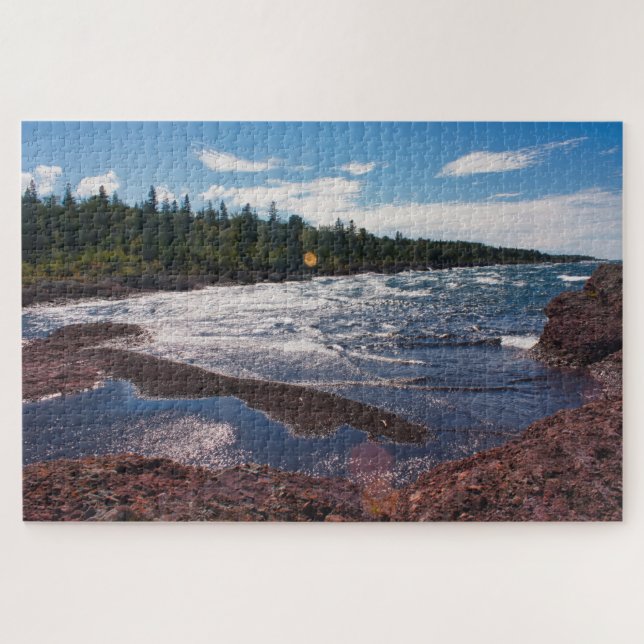 Puzzle Costa de Roca Roja – Lago Superior, U.P. (Horizontal)