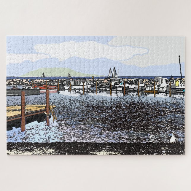 Puzzle Costa, Marseillan Sur de Francia (Horizontal)