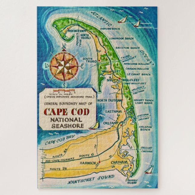 Puzzle Costa Nacional de Cabo Cod 20x30 (Vertical)