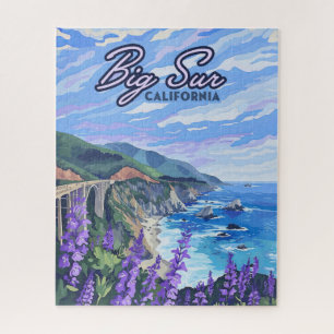 Puzzle Costa Retro Oeste de Big Sur California