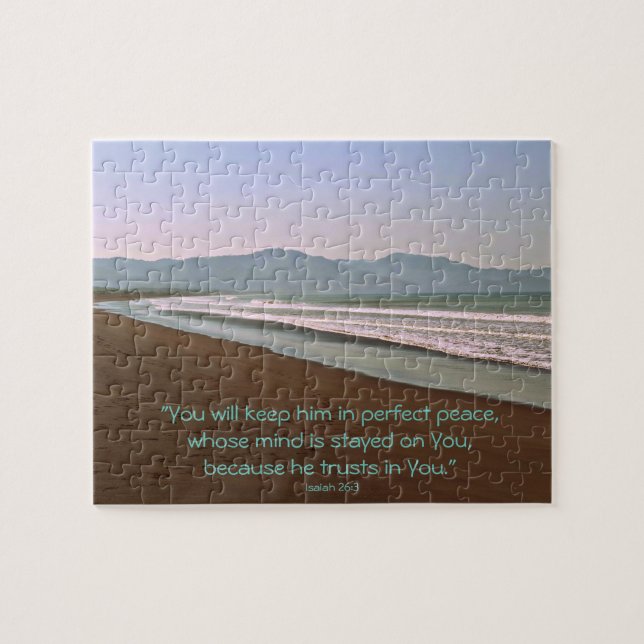 Puzzle Costa Rica, Beach with Mountains Photo (Horizontal)