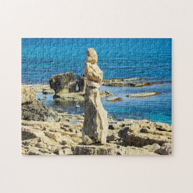 Puzzle Costa rocosa de Cavo Greko Chipre. (Horizontal)