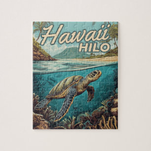 Puzzle Costa Tropical Hilo Hawaii Big Island Retro