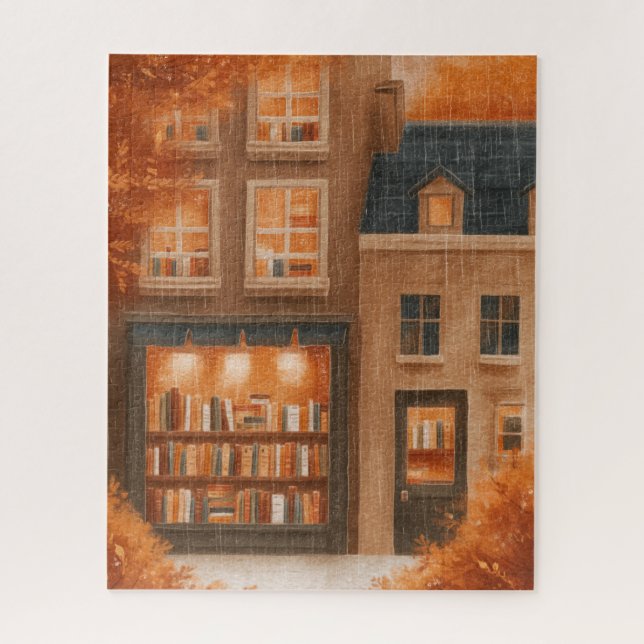 Puzzle Cosy Fall Bookstore (Vertical)