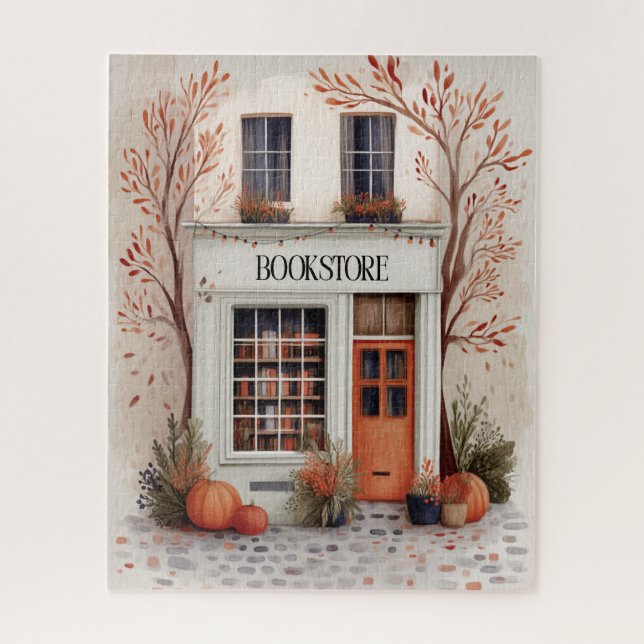 Puzzle Cosy Fall Bookstore (Vertical)