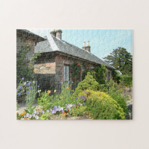 Puzzle Cottage Inglés II con Jardín de Flores Fotografía