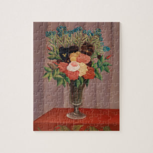 Puzzle Cottagecor floral francés vintage de Henri Roussea